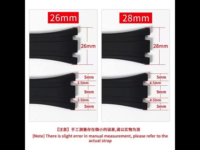 x 166825 - OEM High-grade Rubber Bracelet with Clasp 20/22/24mm